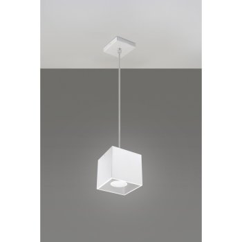 Lampa zwis designerska QUAD Biały SL.0062 Sollux