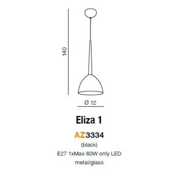 Azzardo Lampa designerska Eliza 1 AZ3334