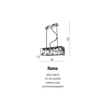 Azzardo Lampa designerska ROMA AZ1510