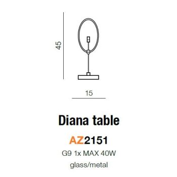 Azzardo Lampa na stół DIANA AZ2151