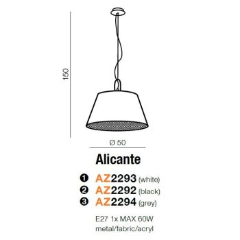 Azzardo Lampa designerska ALICANTE AZ2292