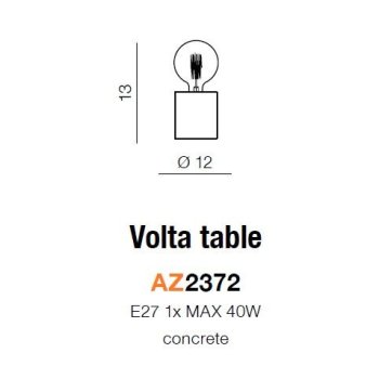 Azzardo Lampa na stół VOLTA AZ2372