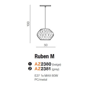 Azzardo Lampa designerska RUBEN M AZ2380