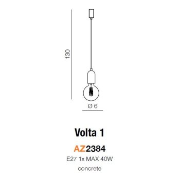 Azzardo Lampa designerska VOLTA 1 AZ2384