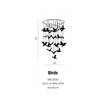 Azzardo Lampa designerska BIRDS AZ2449