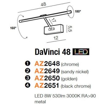 Azzardo Lampa obrazowa DAVINCI 48 AZ2649