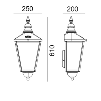 Lampa ścienna CHELSEA 950CO -Norlys