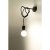 Lampa ścienna loftowy EDISON Czarny SL.0373 Sollux