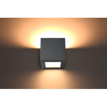 Lampa ścienna ceramiczny LEO SZARY  SL.0871 - Sollux