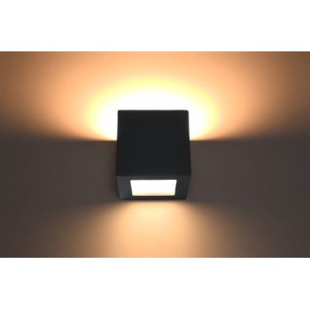 Lampa ścienna ceramiczny LEO  CZARNY  SL.0872 - Sollux