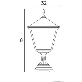 Lampa stojąca RETRO KWADRATOWE - K 4011/1/BD KW - SU-MA