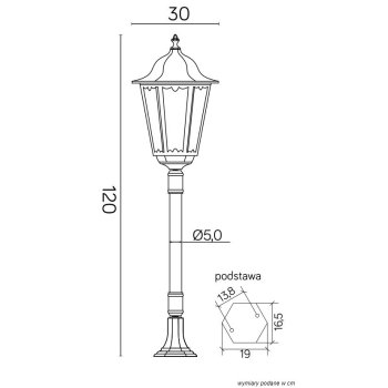 Lampa stojąca RETRO MAXI - K 5002/2 BD 50 - SU-MA
